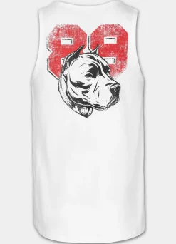 Men's Tank Top Slim Fit Dog 89 - Black