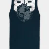 Men's Tank Top Slim Fit Dog 89 - Black