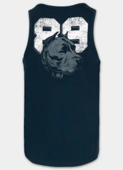 Men's Tank Top Slim Fit Dog 89 - Black