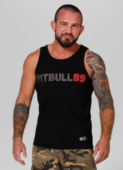 Men's Tank Top Slim Fit Dog 89 - Black
