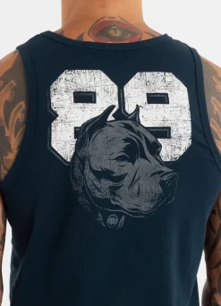 Men's Tank Top Slim Fit Dog 89 - Black