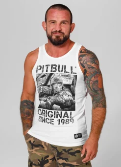 Men's Tank Top Slim Fit Drive - White