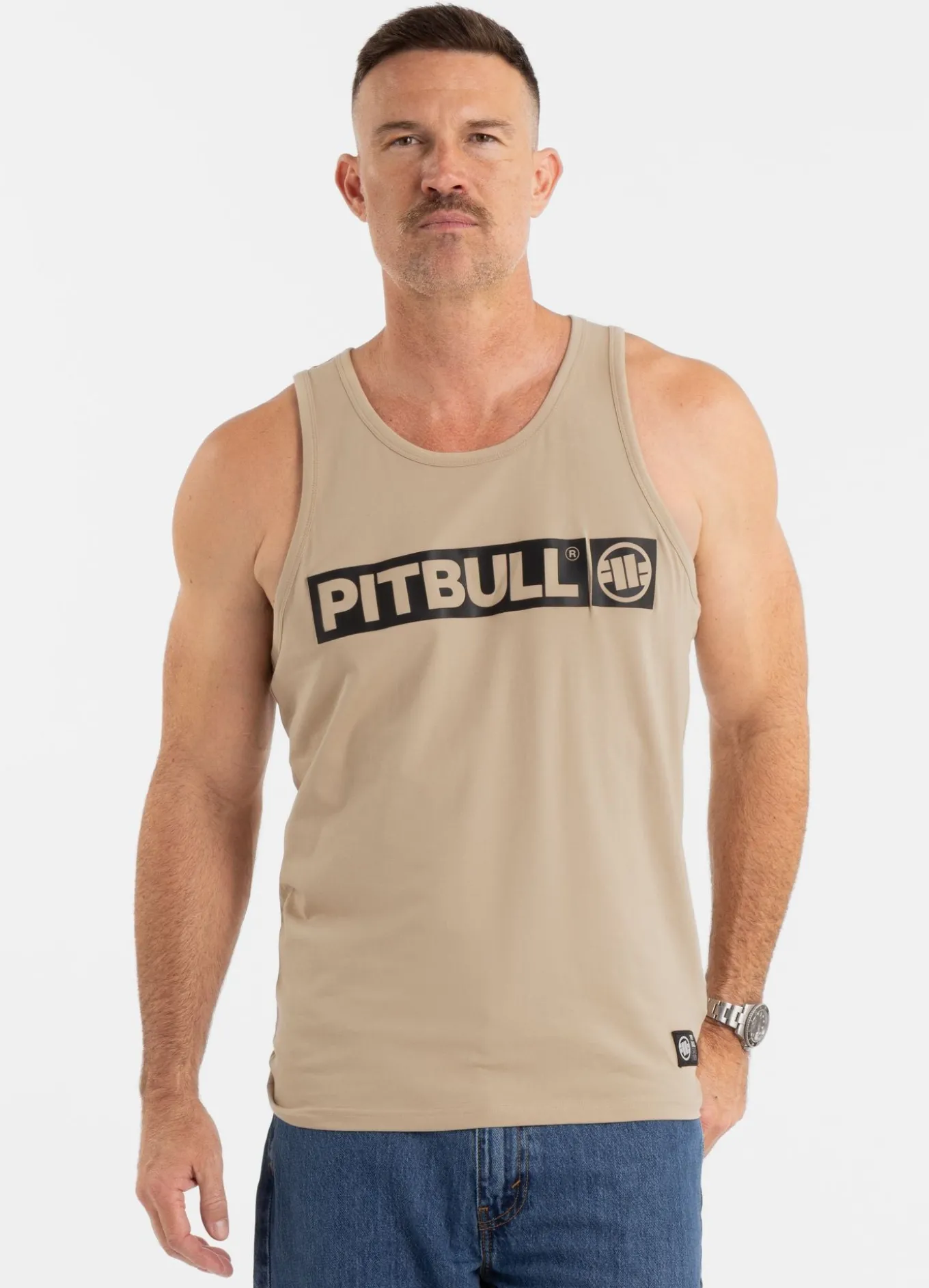 Men's Tank Top Slim Fit Hilltop - Sand