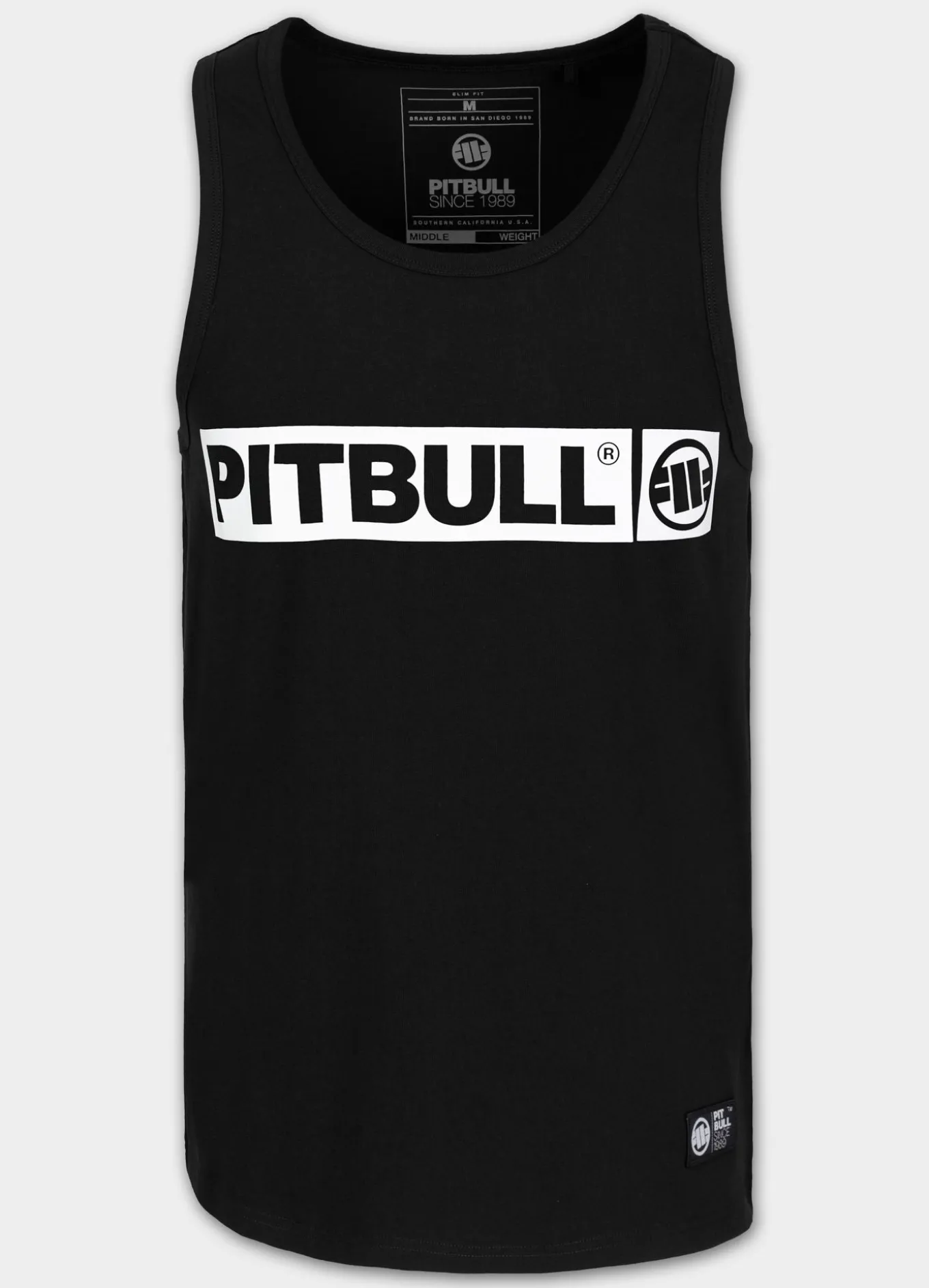 Men's Tank Top Slim Fit Hilltop - Black