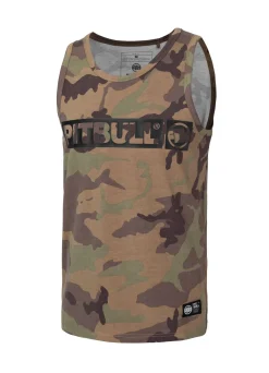 Men's Tank Top Slim Fit Hilltop - Woodland Camo