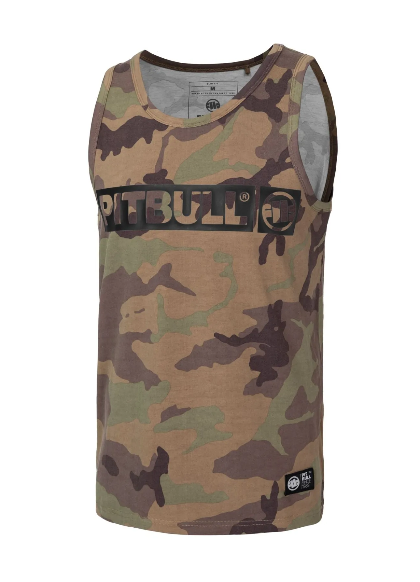 Men's Tank Top Slim Fit Hilltop - Woodland Camo
