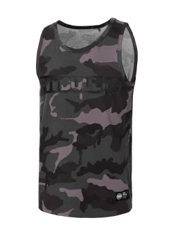 Men's Tank Top Slim Fit Hilltop - All Black Camo