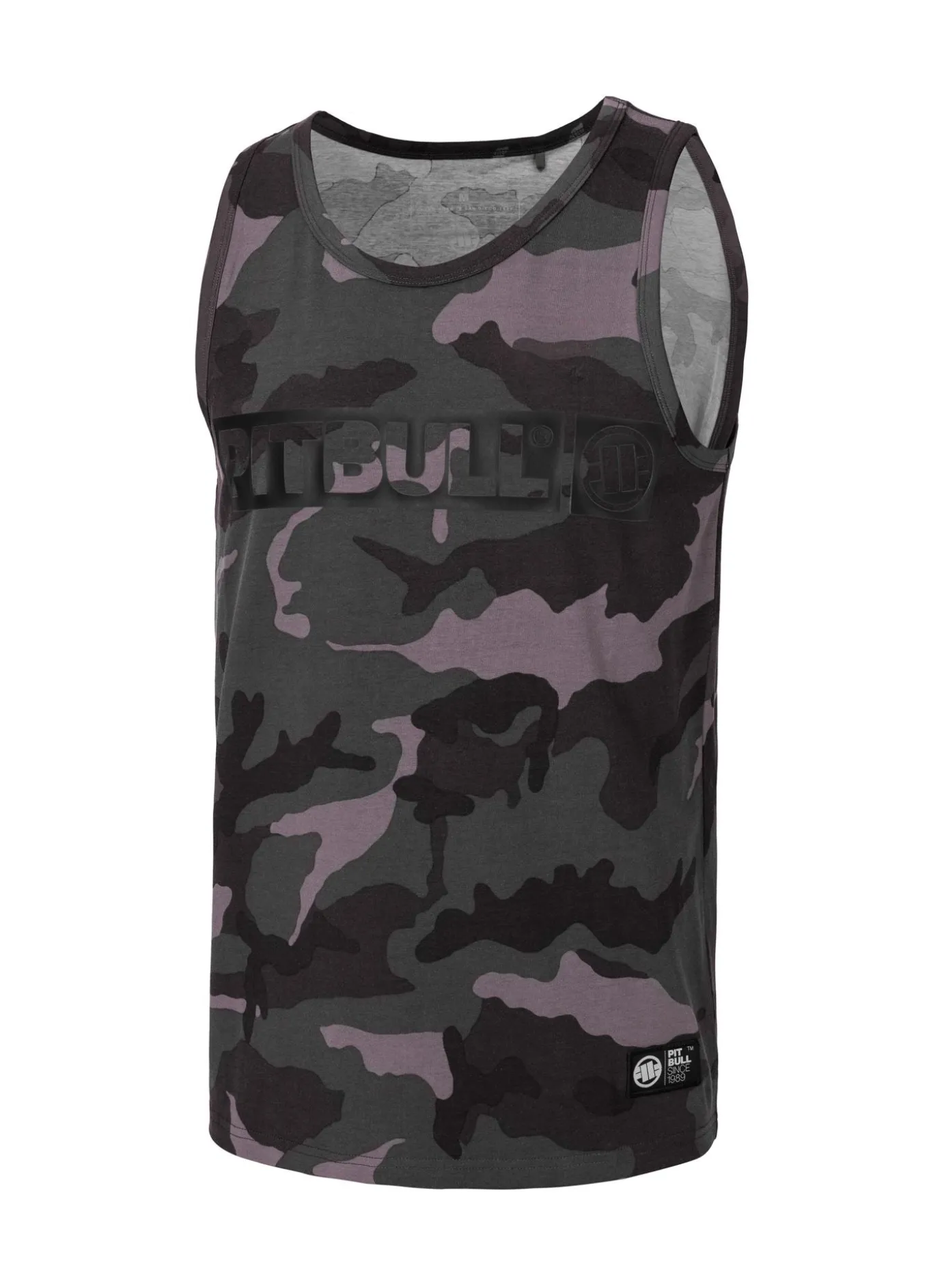 Men's Tank Top Slim Fit Hilltop - All Black Camo