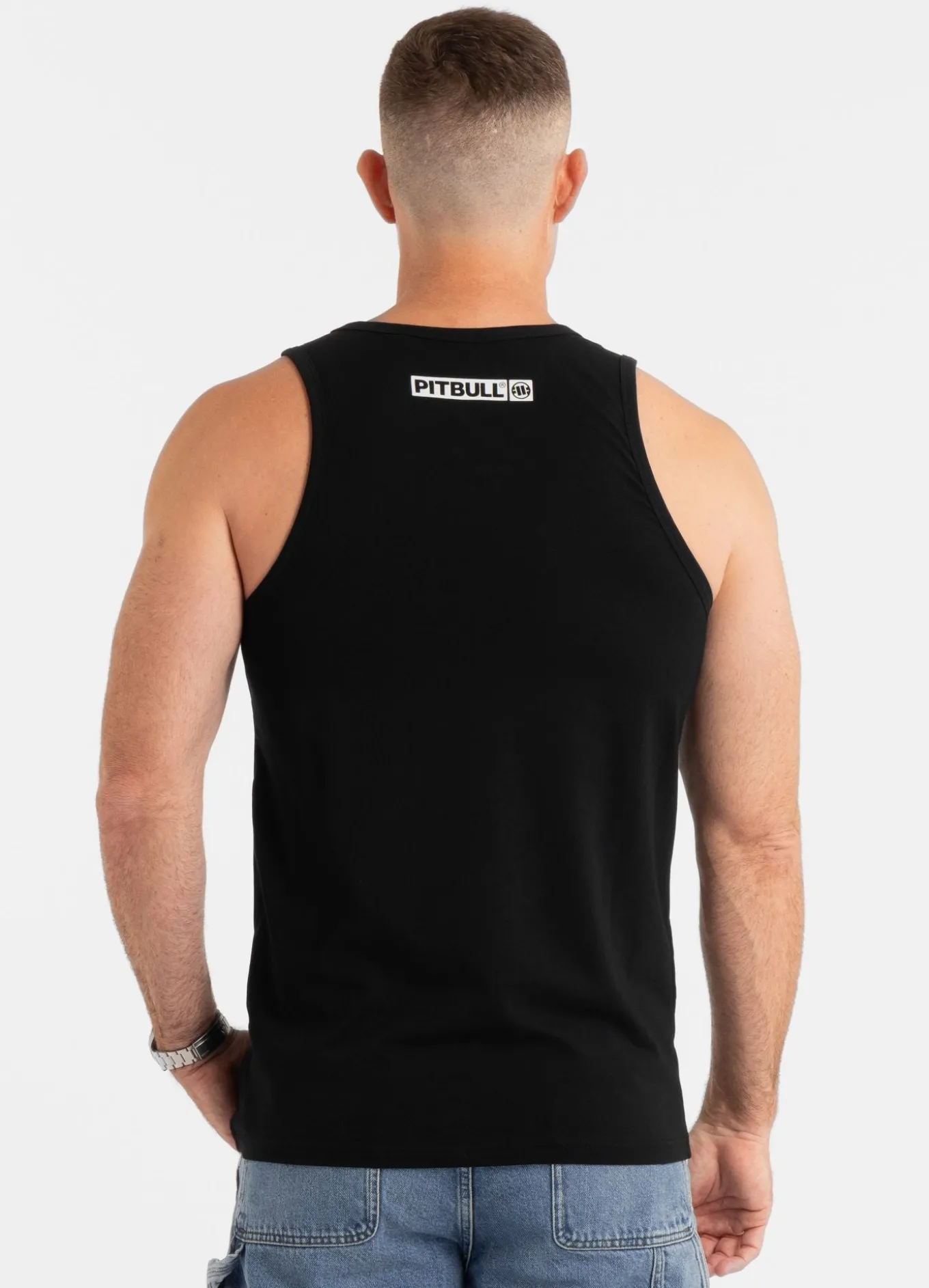 Men's Tank Top Slim Fit Hilltop - Black