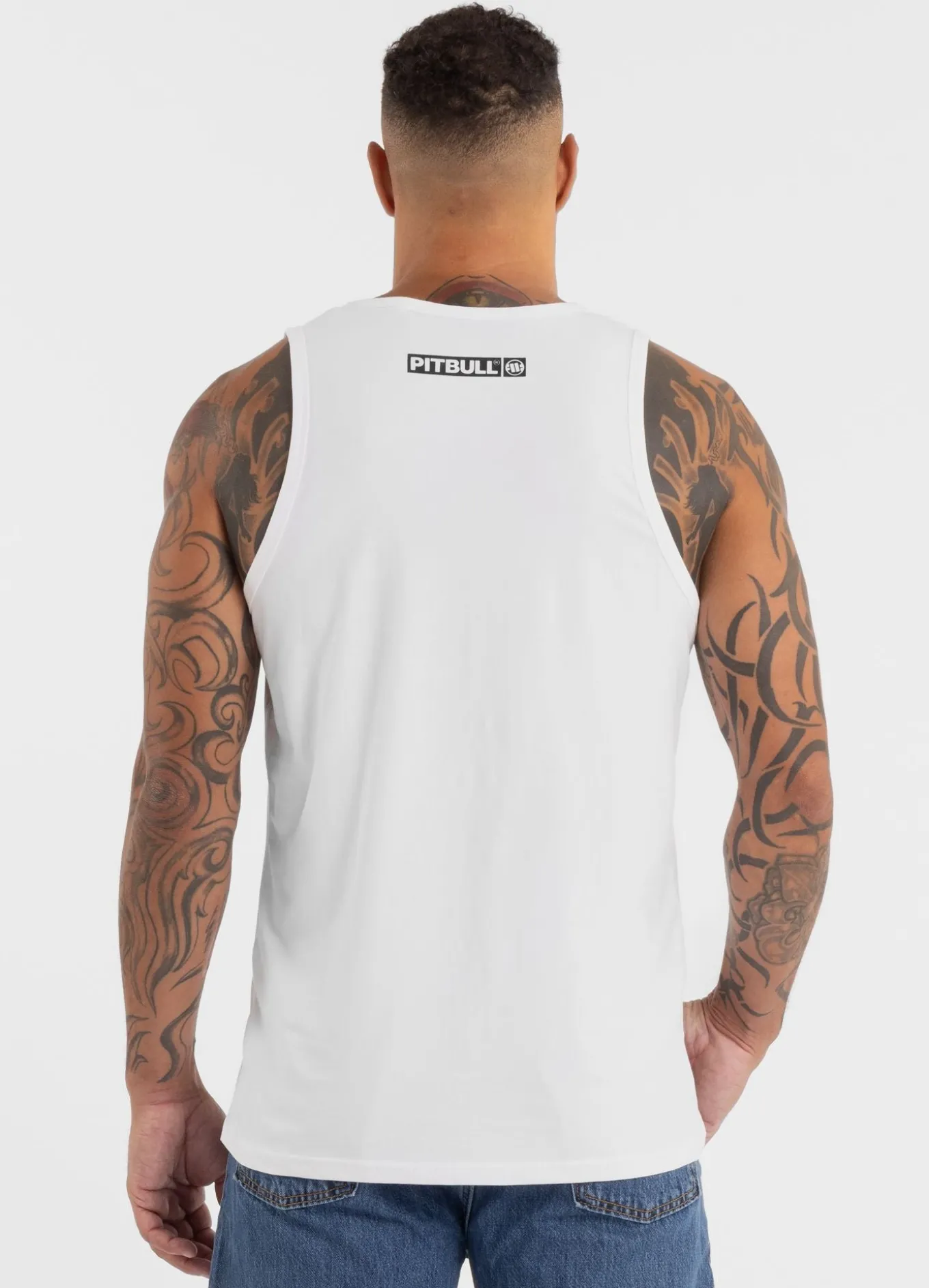 Men's Tank Top Slim Fit Hilltop - White