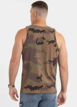 Men's Tank Top Slim Fit Hilltop - Woodland Camo