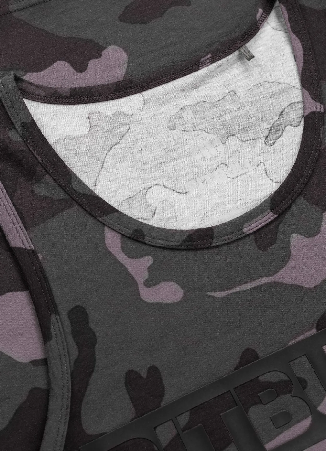 Men's Tank Top Slim Fit Hilltop - All Black Camo