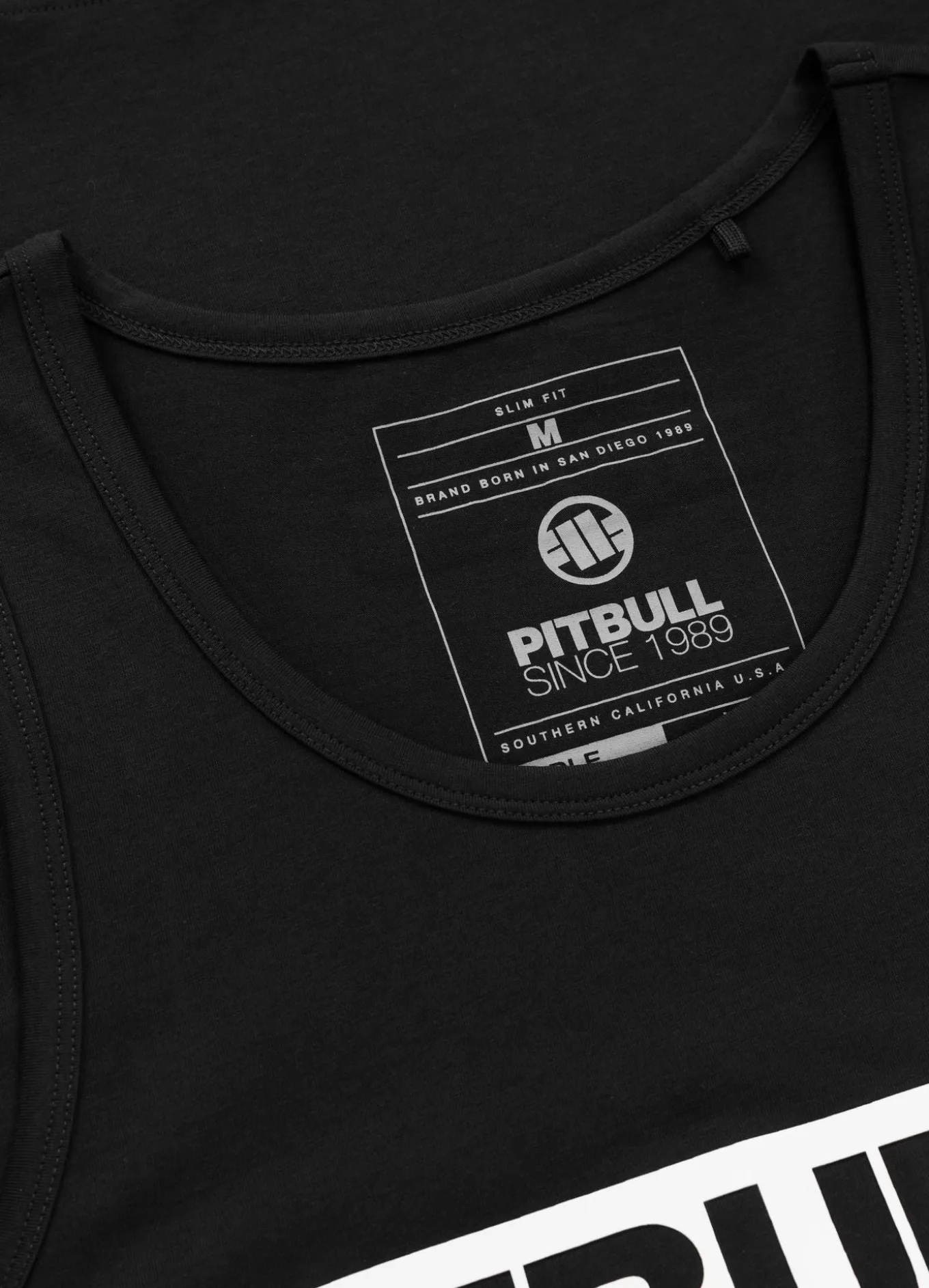 Men's Tank Top Slim Fit Hilltop - Black