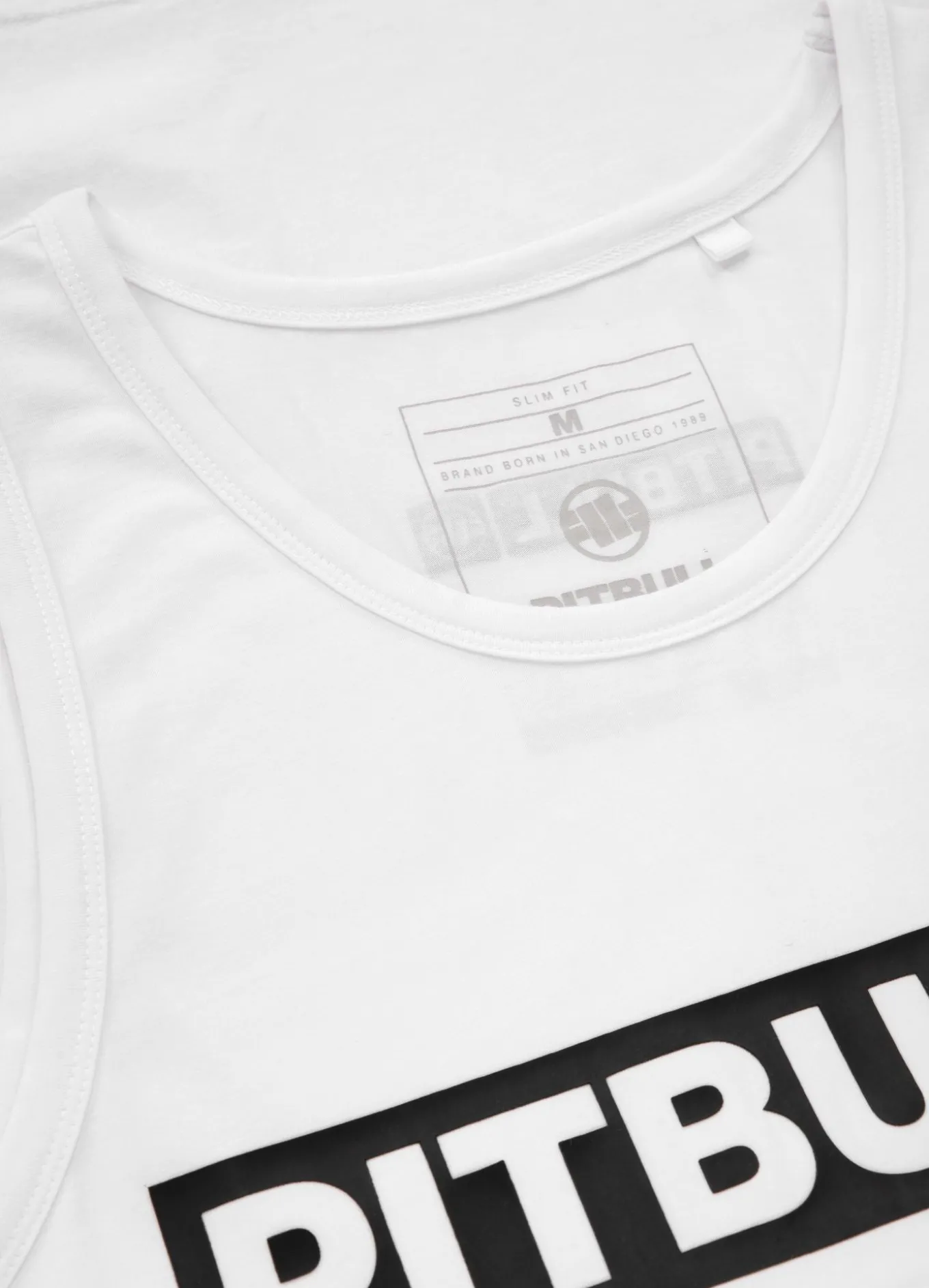 Men's Tank Top Slim Fit Hilltop - White
