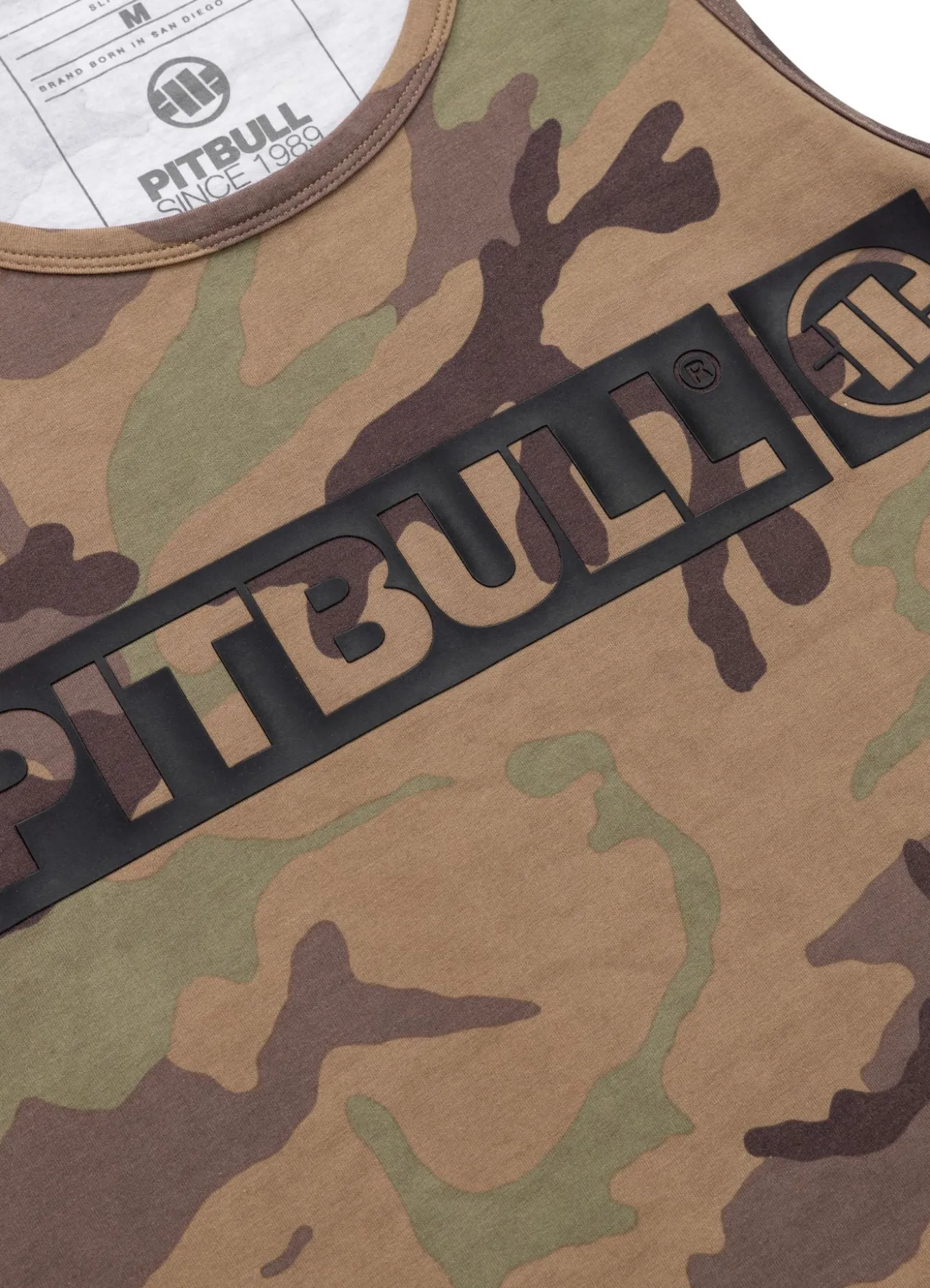 Men's Tank Top Slim Fit Hilltop - Woodland Camo