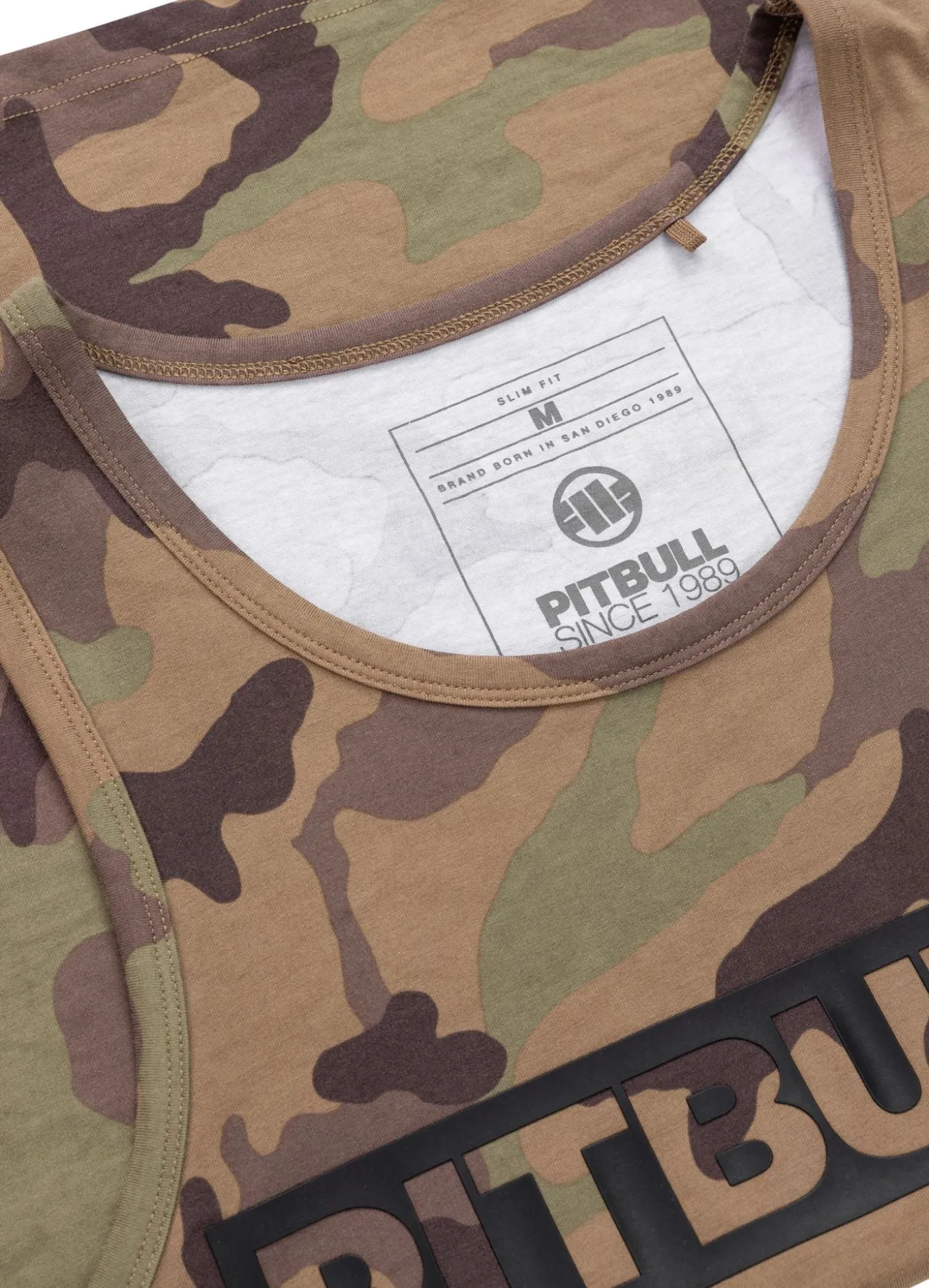 Men's Tank Top Slim Fit Hilltop - Woodland Camo