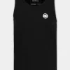 Men's Tank Top Slim Fit Small Logo - Black