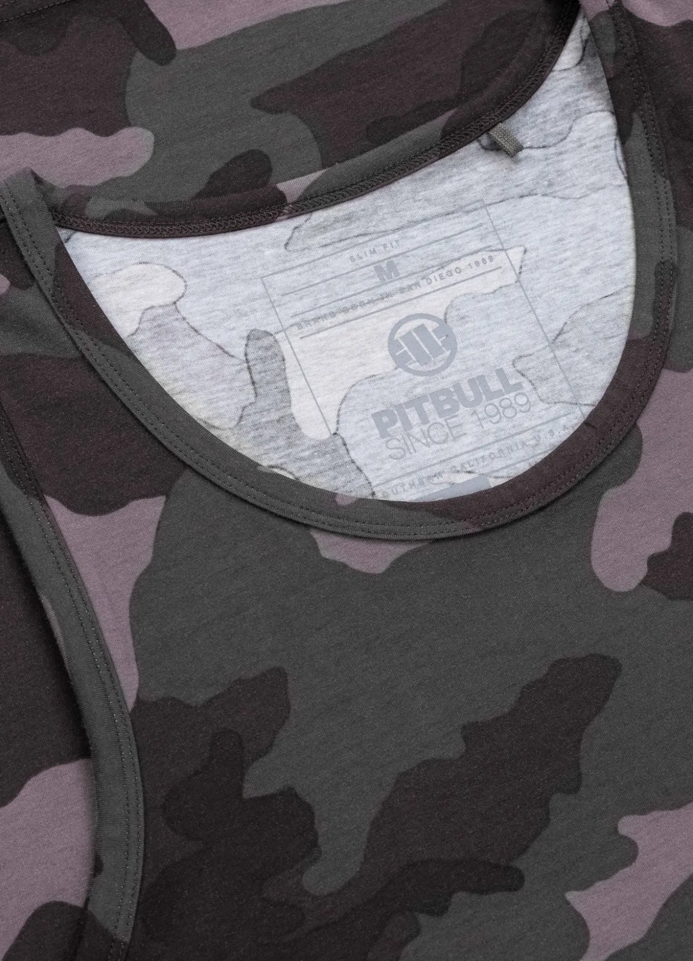 Men's Tank Top Slim Fit Small Hilltop - All Black Camo