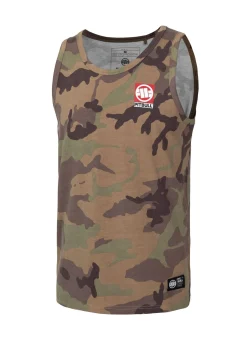 Men's Tank Top Slim Fit Small Hilltop - Woodland Camo