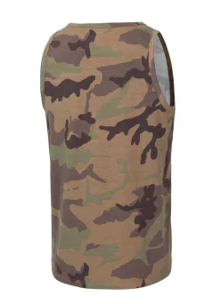 Men's Tank Top Slim Fit Small Hilltop - Woodland Camo