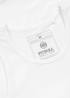 Men's Tank Top Slim Fit Small Logo - White