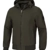 Men's transitional hooded jacket Crimson