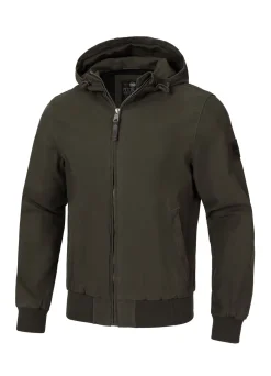 Men's transitional hooded jacket Crimson