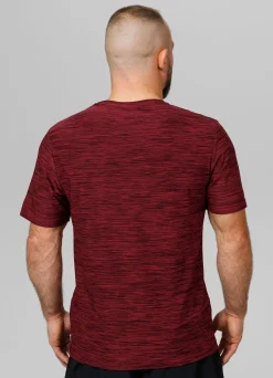 Men's T-Shirt Casual Sport Hilltop - Burgundy Melange