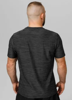 Men's T-Shirt Casual Sport Small Logo - Black Melange