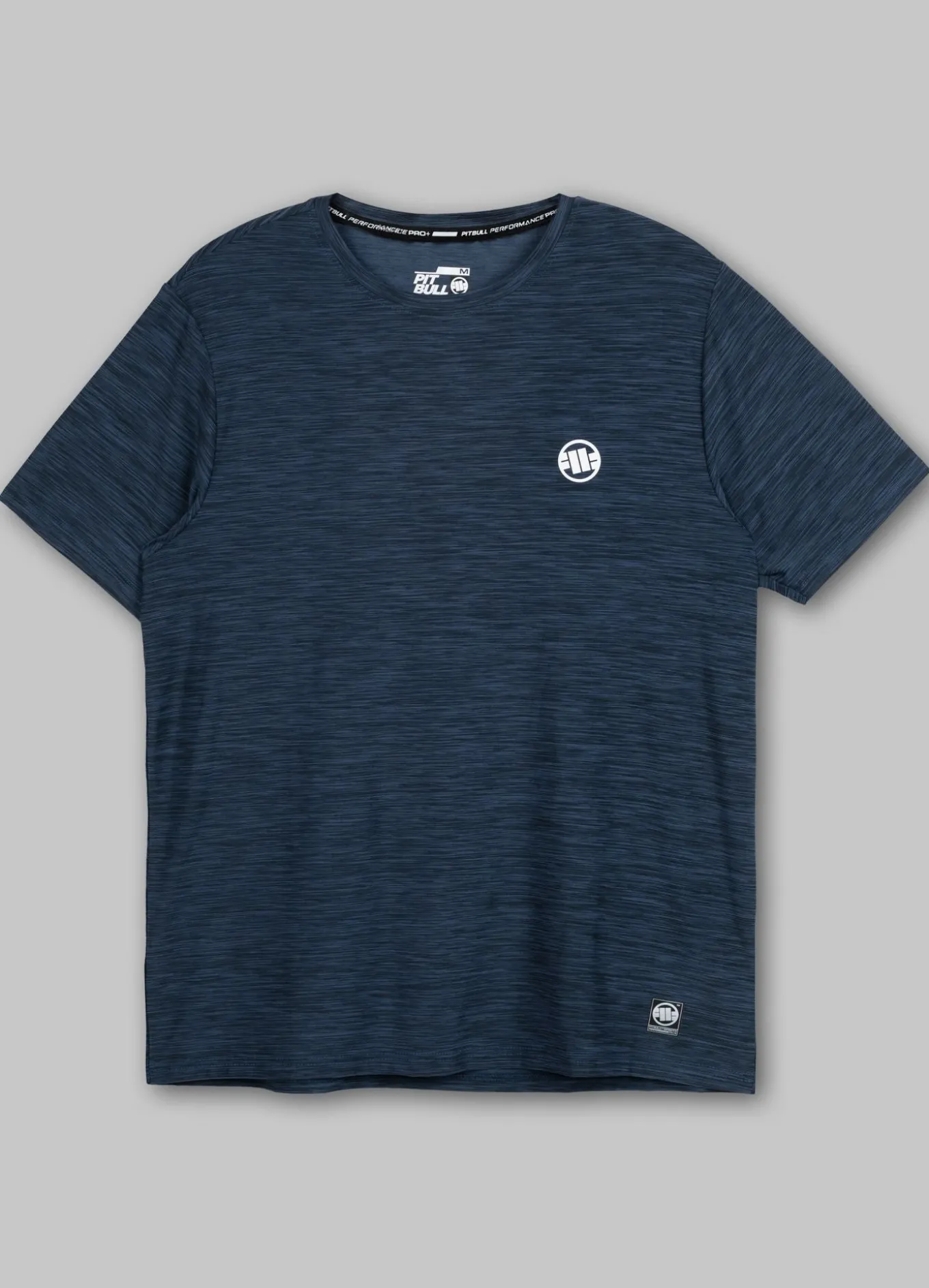 Men's T-Shirt Casual Sport Small Logo - Navy Melange