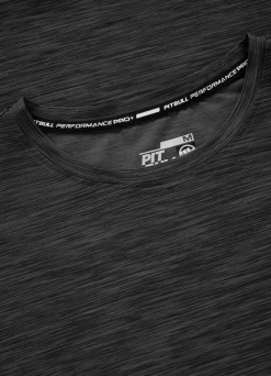 Men's T-Shirt Casual Sport Small Logo - Black Melange