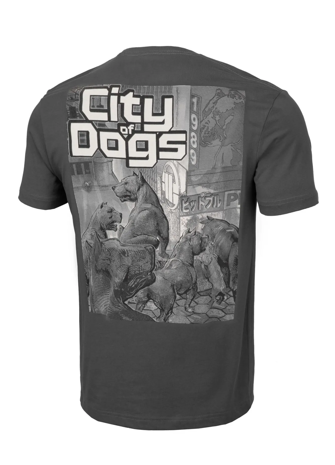 Men's T-Shirt CITY OF DOGS - Graphite
