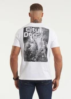Men's T-Shirt CITY OF DOGS - White