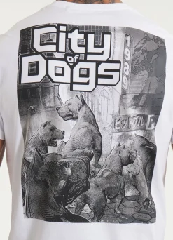 Men's T-Shirt CITY OF DOGS - White
