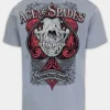 Men's T-Shirt Denim Washed ACE OF SPADES II - Blue