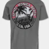 Men's T-Shirt Denim Washed OCEANSIDE - Gray