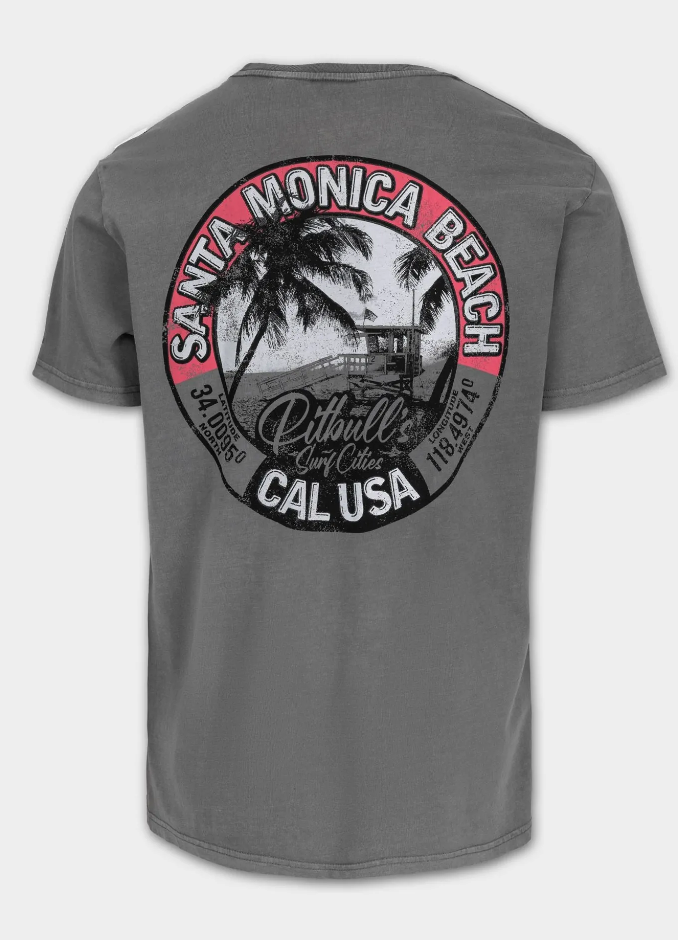 Men's T-Shirt Denim Washed OCEANSIDE - Gray