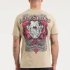 Men's T-Shirt Denim Washed ACE OF SPADES II - Sand