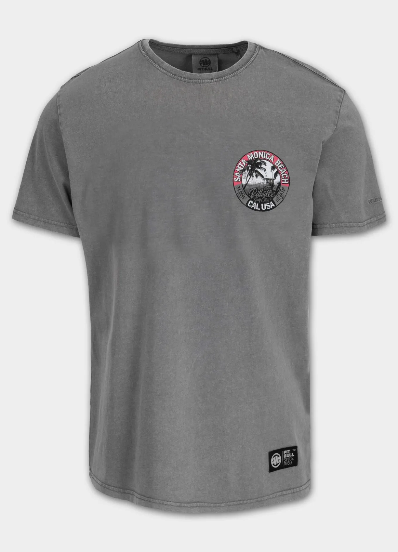 Men's T-Shirt Denim Washed OCEANSIDE - Gray