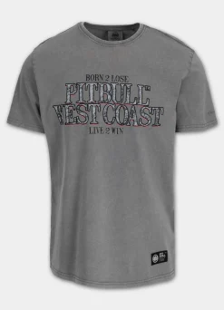 Men's T-Shirt Denim Washed ACE OF SPADES II - Gray