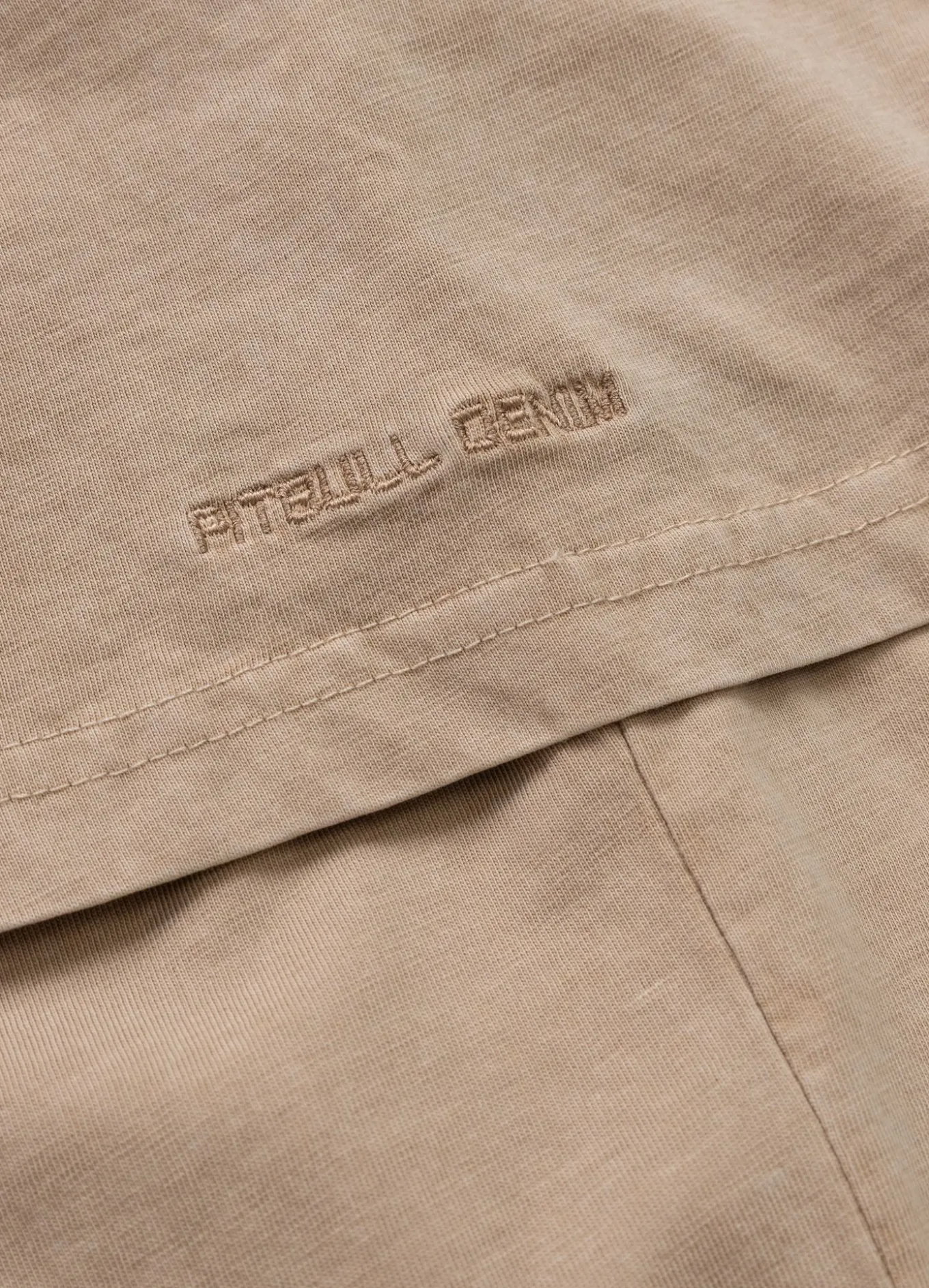 Men's T-Shirt Denim Washed ACE OF SPADES II - Sand
