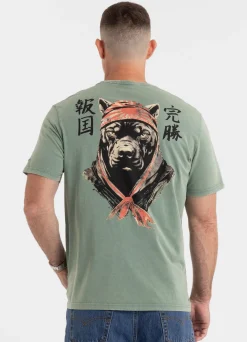 Men's T-Shirt Denim Washed BRAVERY - Green