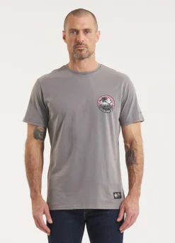 Men's T-Shirt Denim Washed OCEANSIDE - Gray
