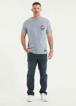 Men's T-Shirt Denim Washed OCEANSIDE - Blue