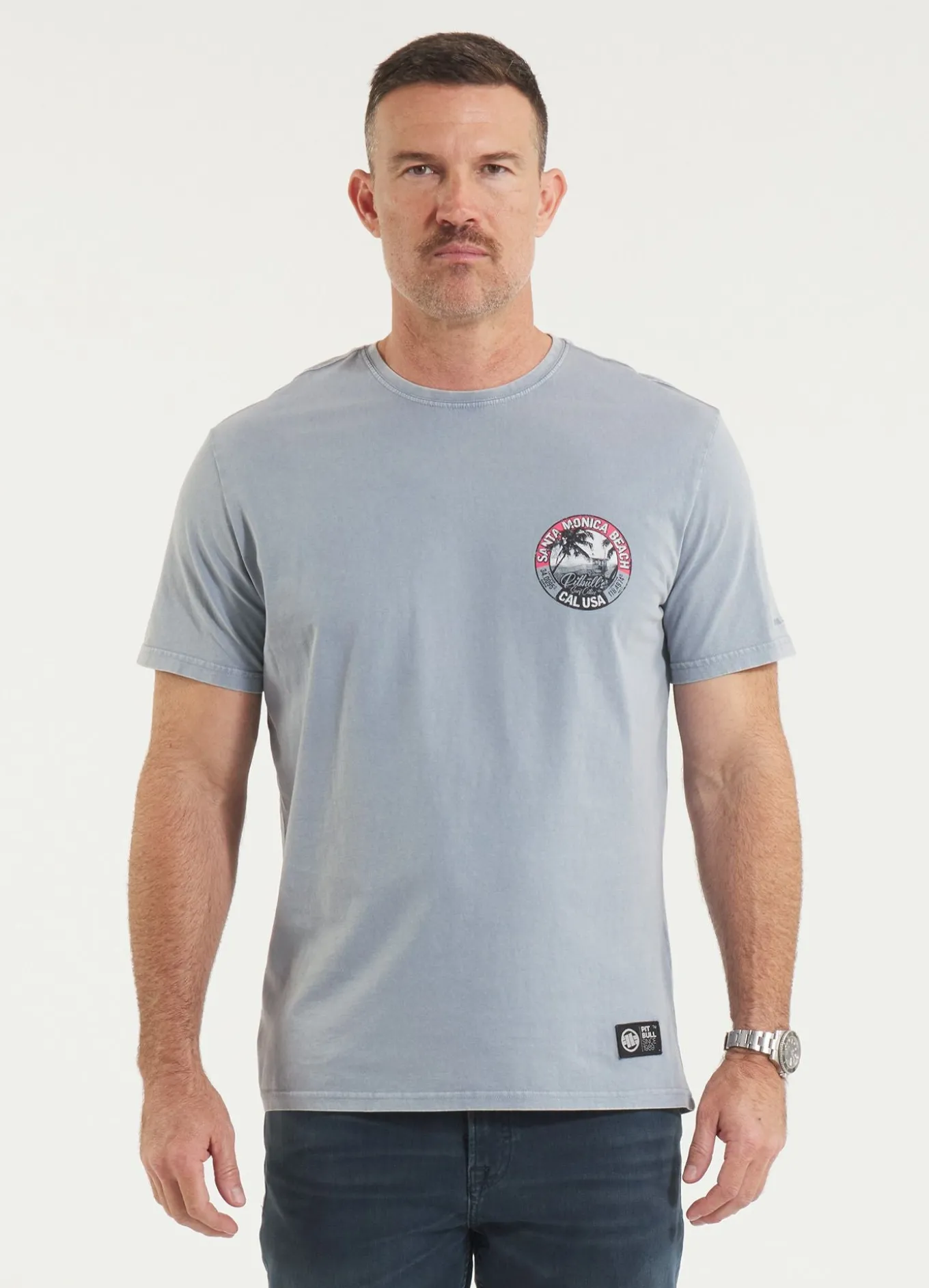 Men's T-Shirt Denim Washed OCEANSIDE - Blue