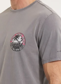 Men's T-Shirt Denim Washed OCEANSIDE - Gray