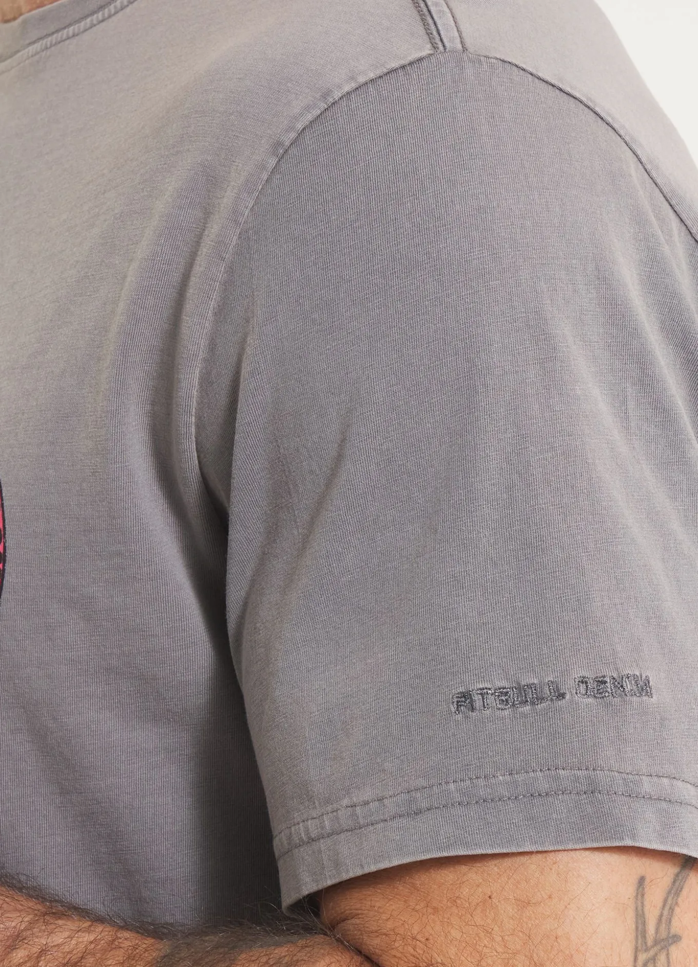 Men's T-Shirt Denim Washed OCEANSIDE - Gray
