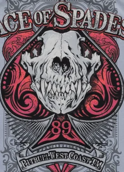 Men's T-Shirt Denim Washed ACE OF SPADES II - Blue