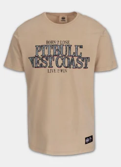 Men's T-Shirt Denim Washed ACE OF SPADES II - Sand