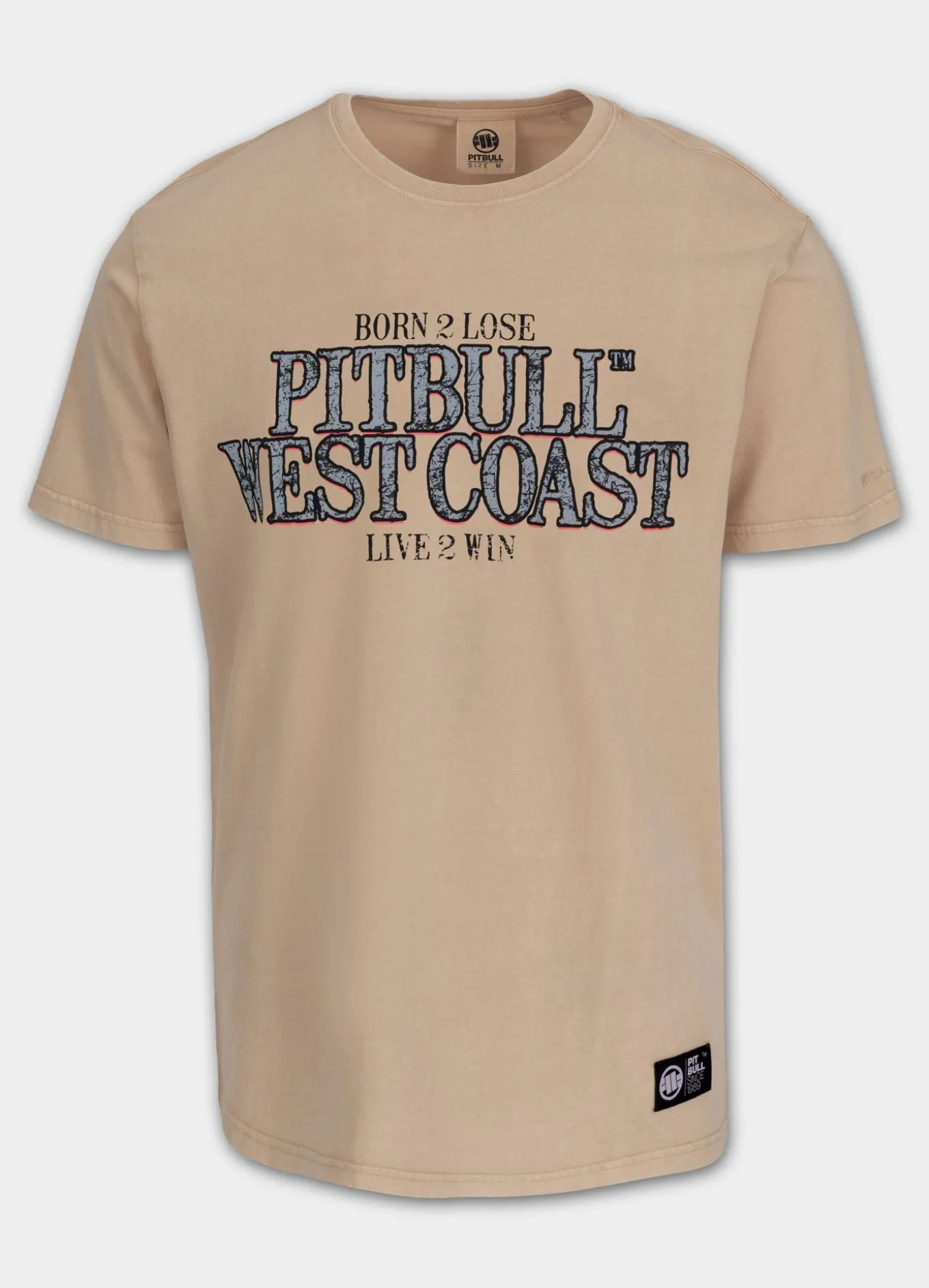 Men's T-Shirt Denim Washed ACE OF SPADES II - Sand
